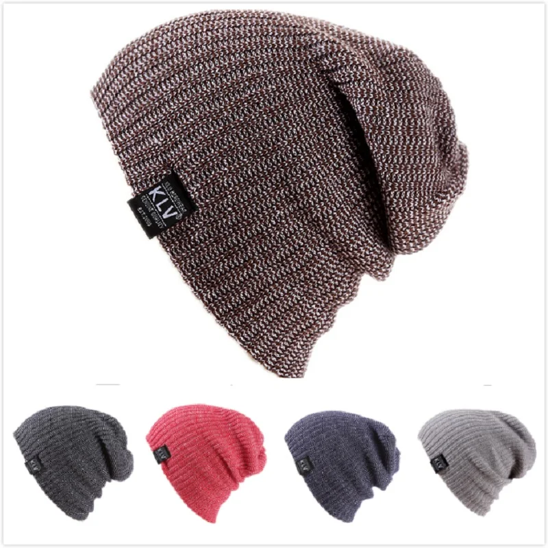 

Winter Hats for Men Women Knit Casual Hat Crochet Baggy Beanie Ski Slouchy Chic Knitted Cap Skull Autumn Hat For Girl And Boy