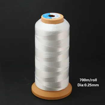 

Free Shipping 0.25MM Bead Thread 700m/lot White Nylon Thread For Bracelet Jewelry Accessories FXT010-69