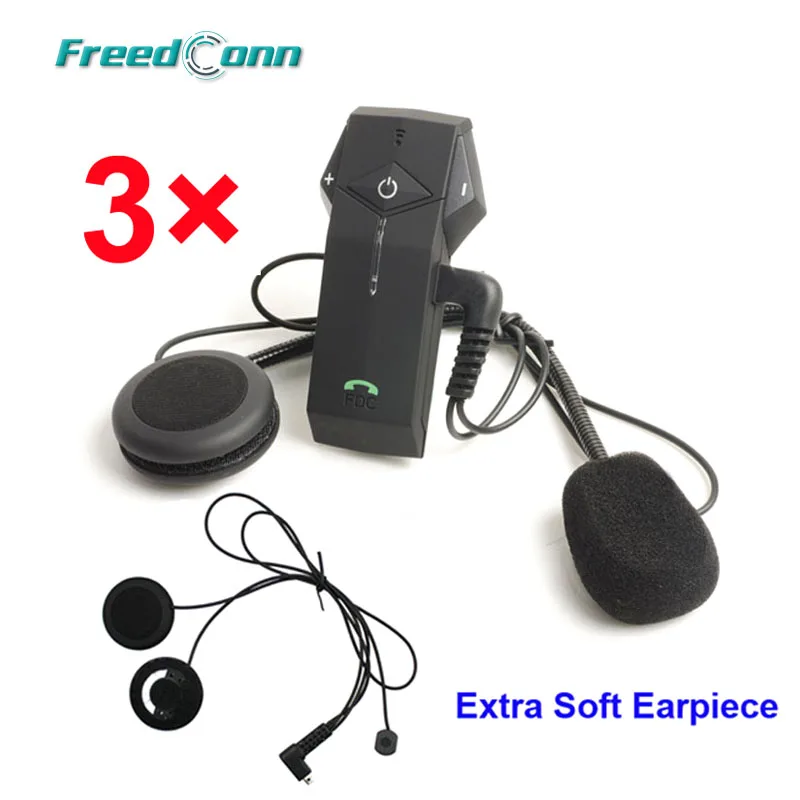 

Free Shipping!!3PCS FreedConn BRAND BT Interphone Motorcycle Helmet Intercom 1000m NFC Technology FM Radio+Extra Soft Earpiece