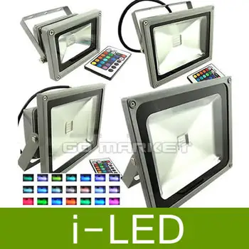 

LED Floodlight 10w 20w 30w 50w RGB Landscape Flood Light AC85-265V Waterproof IP65 + Remote Controller