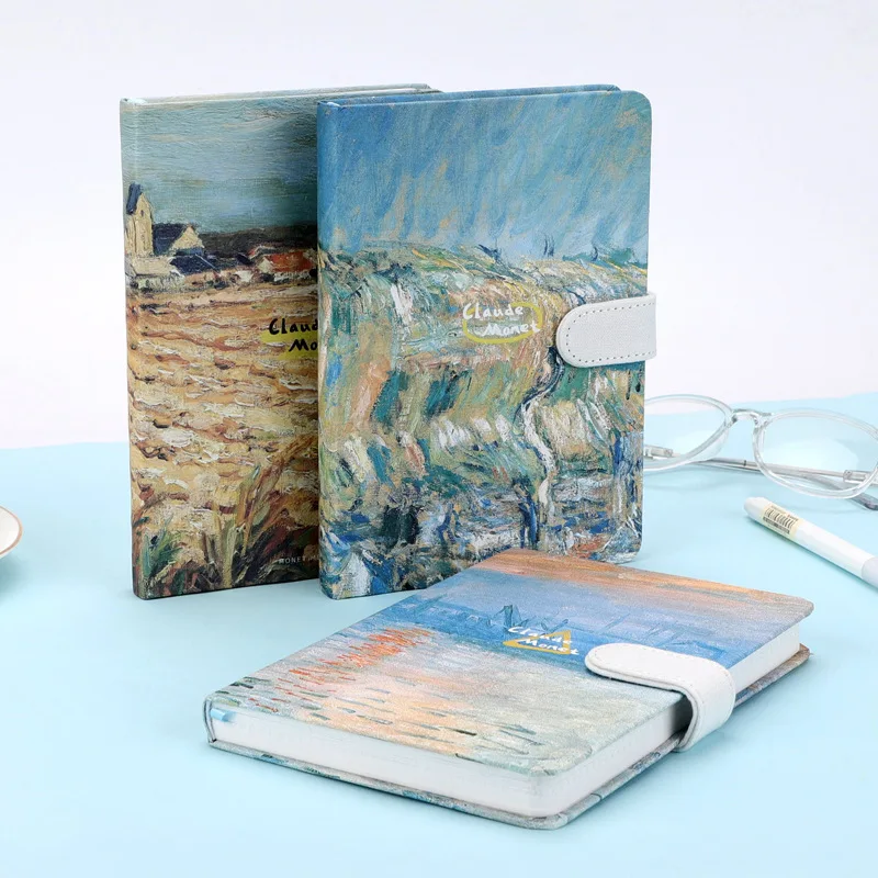 

CXZY 2019 Monet Notebook grid blank paper sketchbook travel journal note book diary kawaii sketch filofax vintage office 4B834