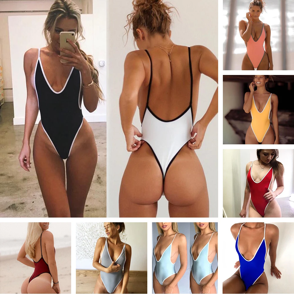 

2019 New One-piece Sexy Bikini Women Swimwear Push Up Beach Bathing Bikini Swimsuit Women Backless Beachwear Sexy Bikinis S-XL