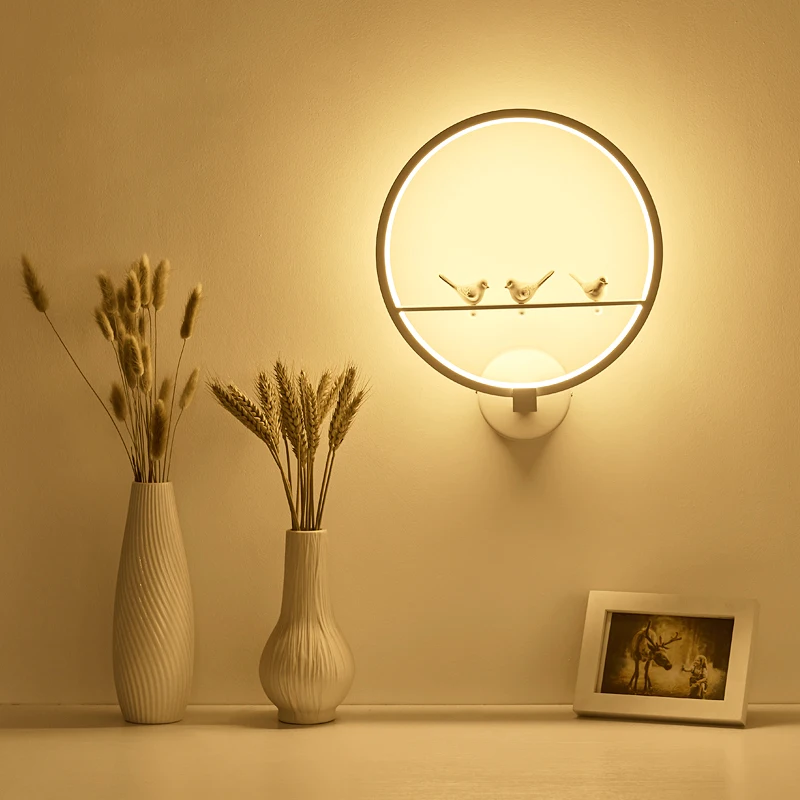 

Wall Mounted LED Wall Lamp Modern Creative Bedroom Beside Wall Light Indoor Living Room Dining Room Corridor LightingDecoration