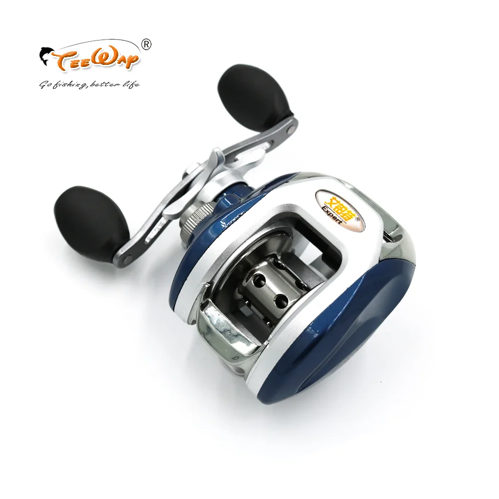 

2016 AF105L 8+1BB Ball Bearings Left Hand Low Profile Baitcasting Carp Fishing Reel High Speed Pesca 6.3:1 Blue fly fishing
