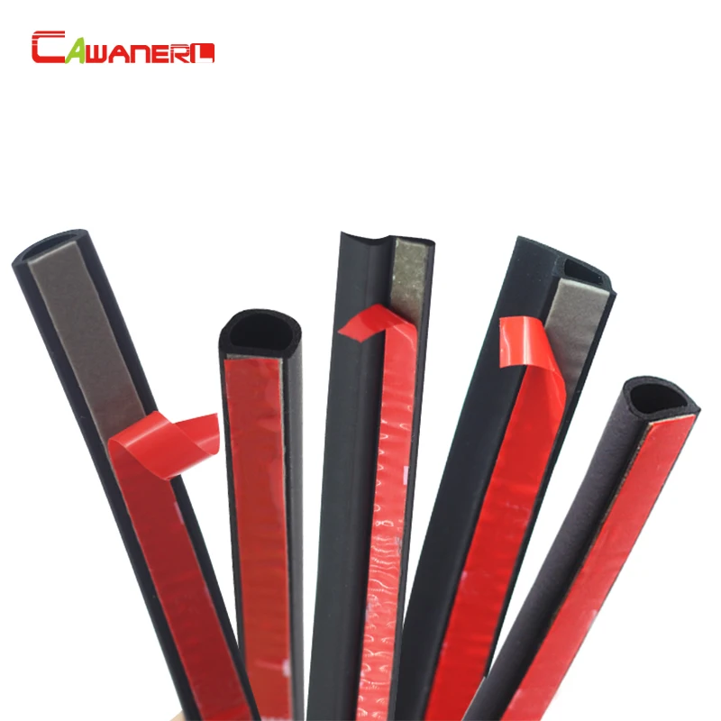 

Cawanerl 8 Meter Car Door Hood Trunk Seal Strip Rubber Weatherstrip Sealing Strip Noise Insulation Seal Edge Trim 800CM