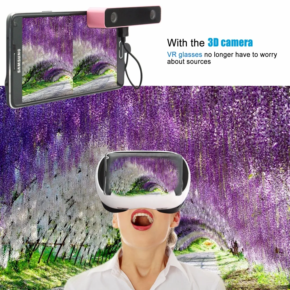 SVPRO 3D VR Digital Camera for Android Mobile Phone External Camera Micro USB Camera With HD Video SBS Image