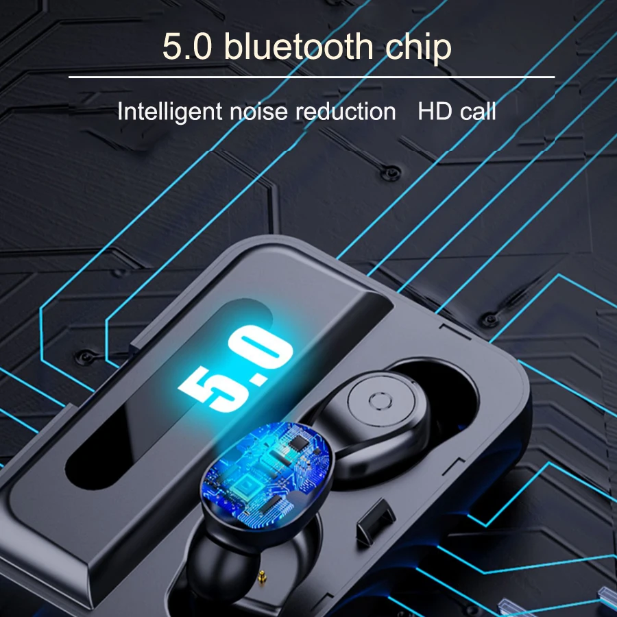 TWS 5,0 бинауральные звонки Bluetooth беспроводные наушники спортивные игровые Вкладные наушники стереонаушники Hi-Fi гарнитура с микрофоном