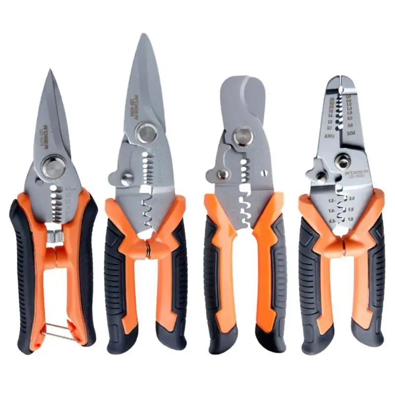 

Electrician Crimper Cable Cutter Automatic Wire Stripper Multi-functional Crimping Pliers Stripping Tools