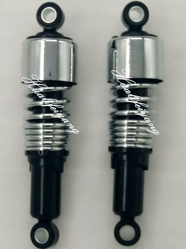 Universal 10.5" INCH 267mm SHOCK ABSORBERS chrome Motorcycle Rear