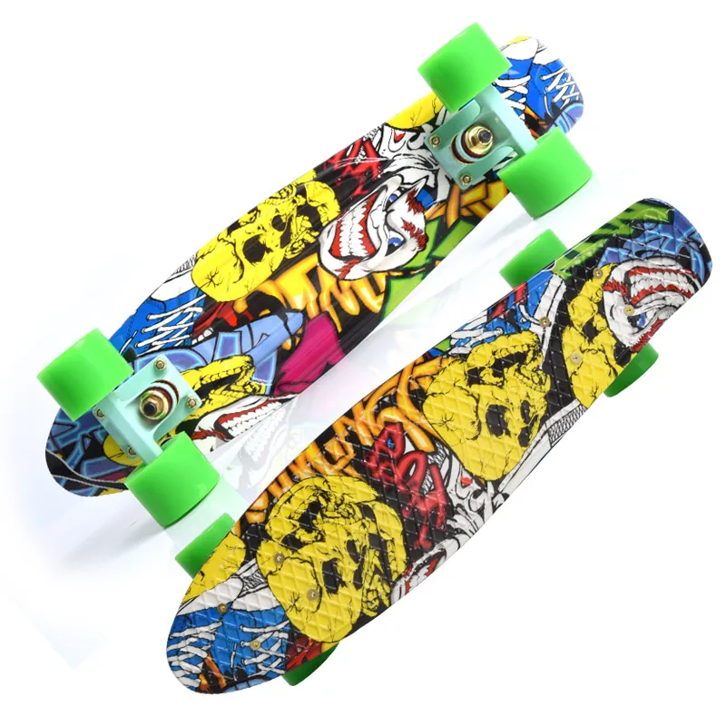 Hot Peny Board Skateboard wheels Complete Retro Girl Boy Cruiser Mini Longboard Skate Fish Long Board skate wheel Pnny Board 22