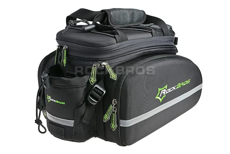 Cheap Rockbros 12L Mountain Bike Bag 3 In 1 Rear Rack Shoulder Sotrage Carrier Bags Handbag  Bicycle Trunk Cycling Saddle Bag 15