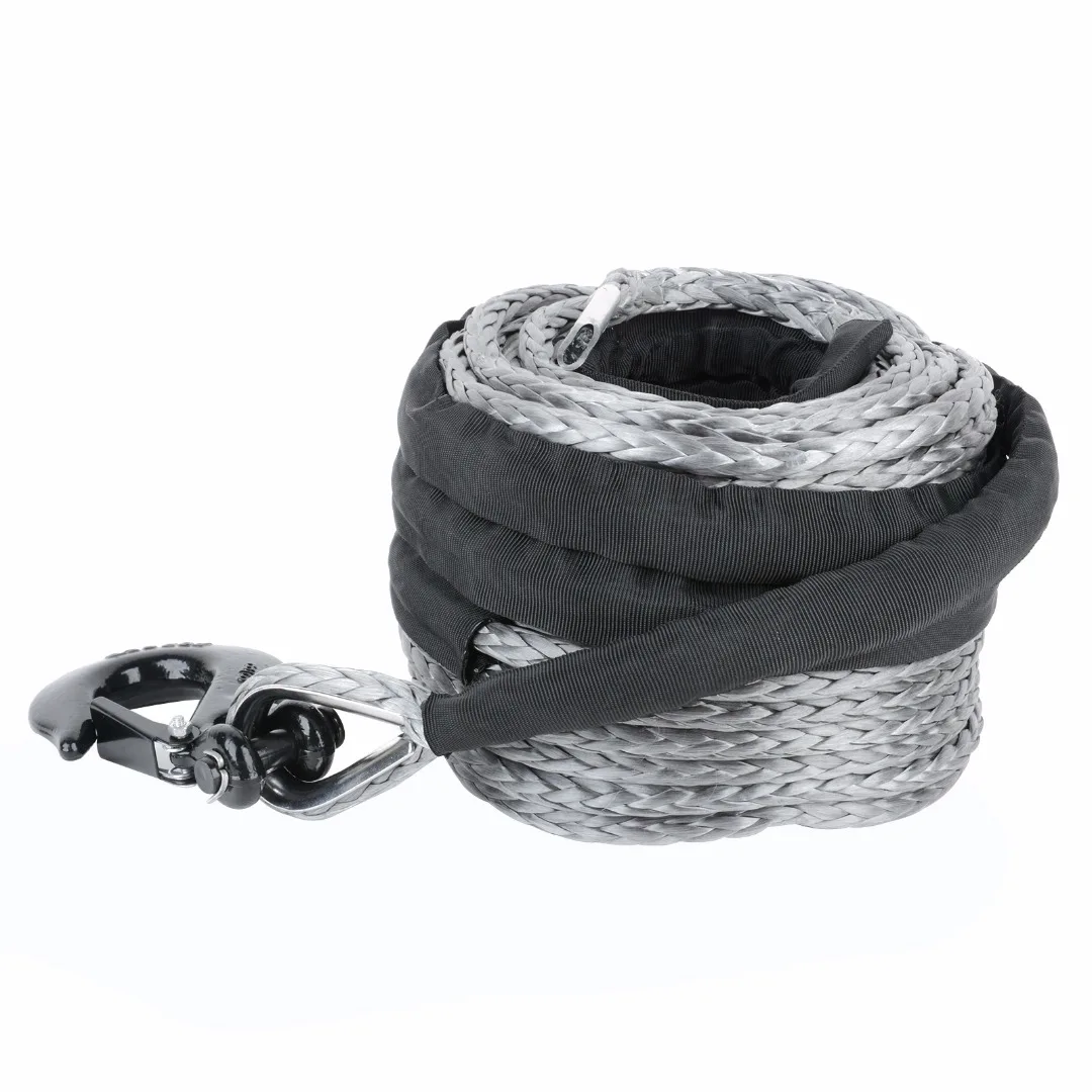 10 ملليمتر × 30 متر سيارة ونش الاصطناعية حبل الانتعاش كابل سلك هوك السحب سحب الحبال سحب سيارة التبعي mayitr