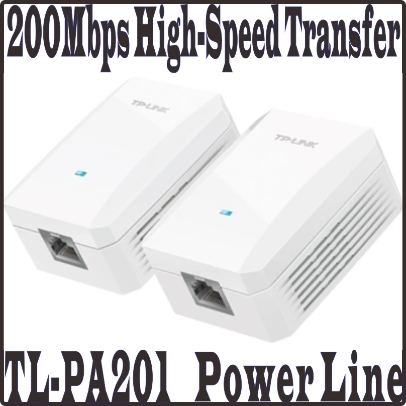 TP-LINK 2pcs one pair AV200 Mini Power line Adapter up to 200Mbps, Ethernet Network Powerline Adaptor, Plug and Play