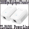 TP-LINK 2pcs one pair AV200 Mini Power line Adapter up to 200Mbps, Ethernet Network Powerline Adaptor, Plug and Play ► Photo 1/5