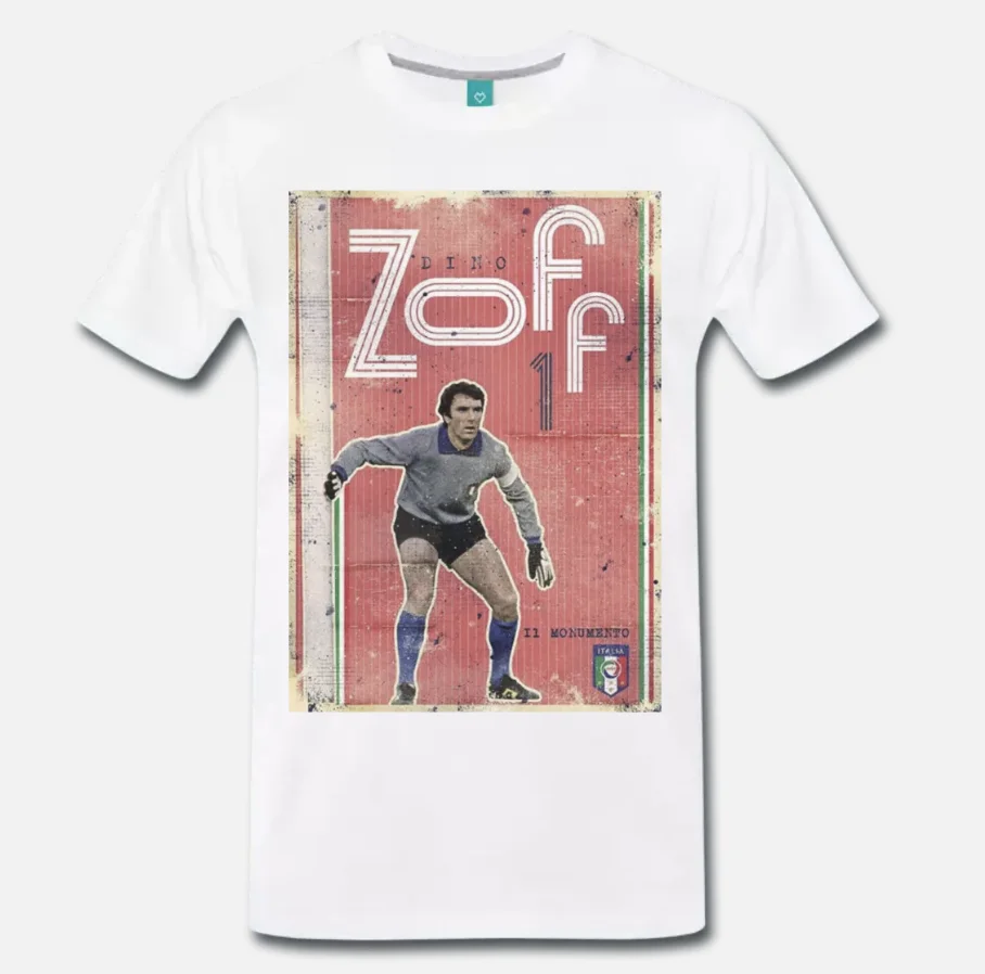 

T-SHIRT DINO ZOFF JUVE ITALIA 82 CALCIO VINTAGE ANNI 80 1 S-M-L-XL-2XL-3XL