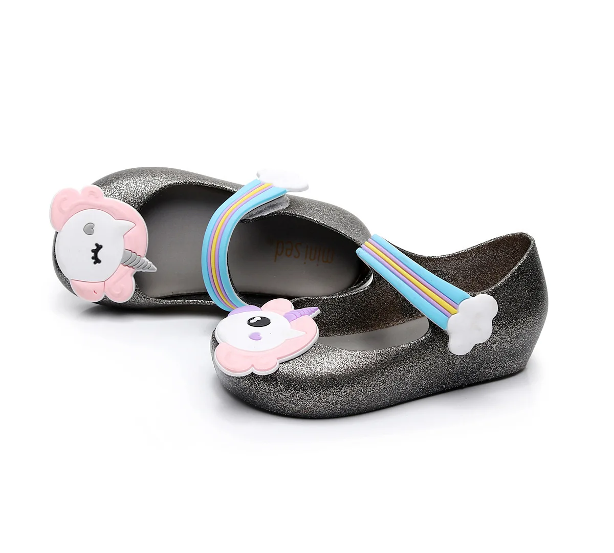 2019 новая детская обувь Единорог девочки сандалии пляжная обувь нескользящая подошва Корейская повседневная обувь
