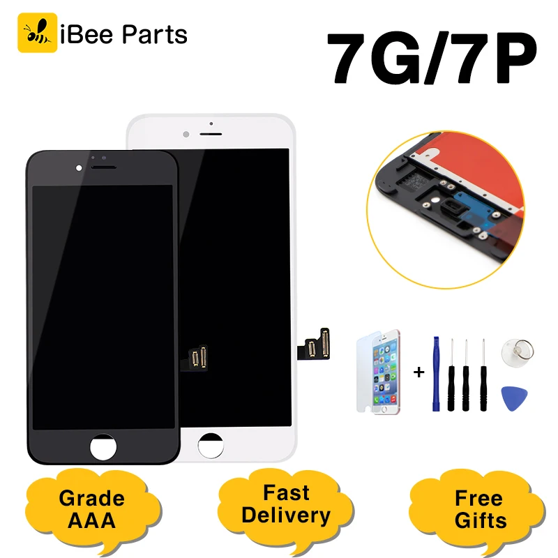 

ibeeparts 1PCS 100% Test Touch Screen For tianma For iPhone 7 7 Plus LCD Display Digitizer Assembly Replacement LCD