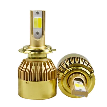 

2PCS Universal 50W 4800LM Spotlight Car LED Headlights Two-color LED Headlights Bulbs H1 H4 H7 Auto Lighting System Accessories