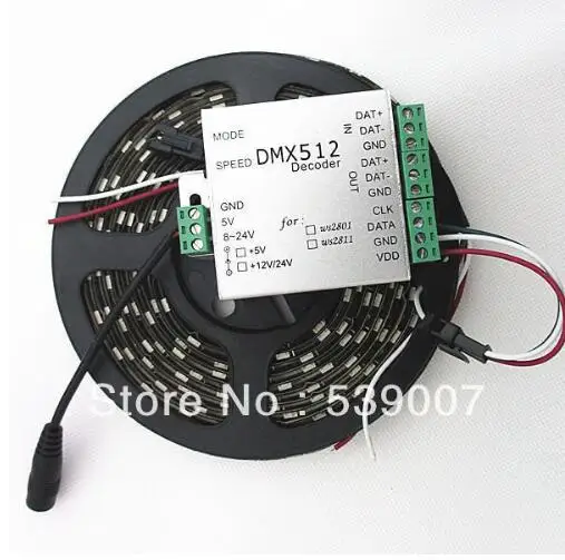 4M IP65 60 пикс./м 240 5050 RGB WS2812B светодиодный цифровой полосы DC5V 60 Светодиодный s/m Водонепроницаемый светодиодный ленты DMX контроллер 1 комплект