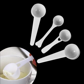 

10PCS 1/3/5/10g Measuring Spoons Coffee Protein Milk Powder Scoop Multifunctional DIY Plastic Kitchen Home Measuring Tools