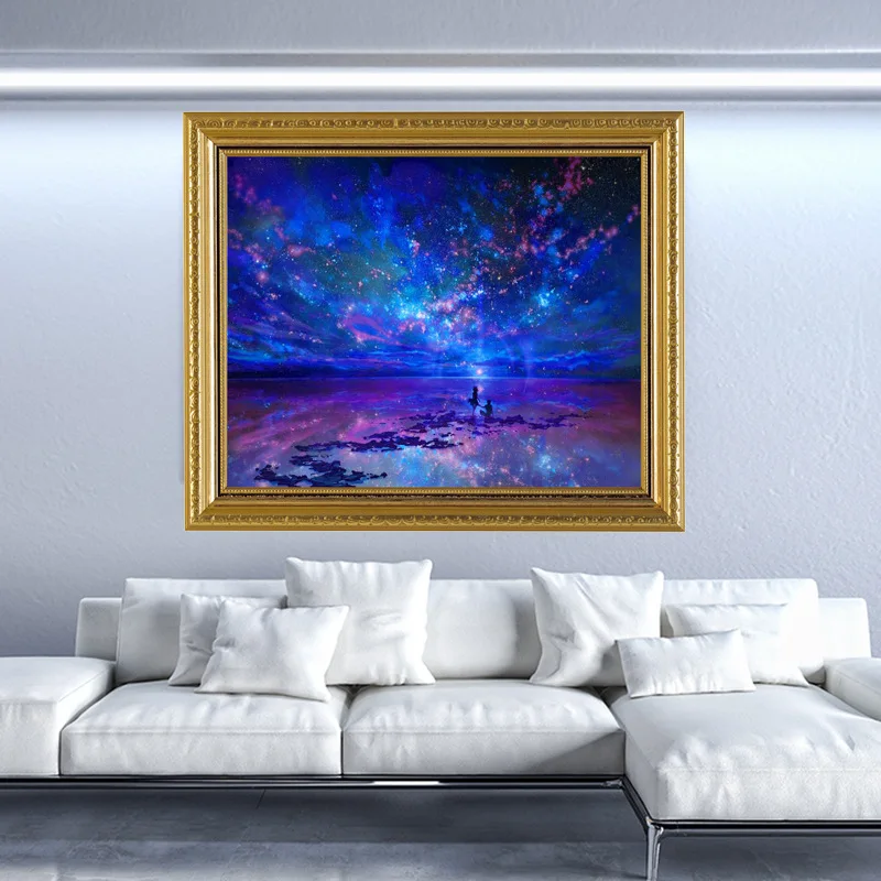 Blue Sky Diamond Painting 5d DIY Full Square Drill Cross Stitch Crystal Rhinestone Embroidery Landscape Mosaic Embroidery Cross Stitch (2)