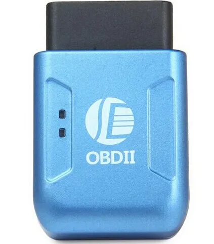 gps TK206 OBD 2 в режиме реального времени GSM Quad Band Противоугонная вибрационная сигнализация GSM GPRS мини GPRS Автомобильный трекер Отслеживание OBD II - Цвет: Blue