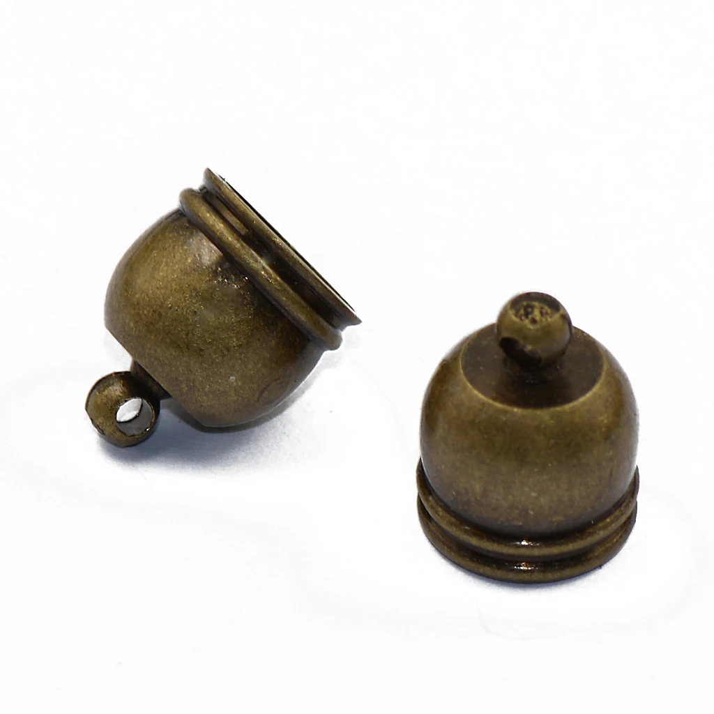 

10pcs Brass Bell End Tip Bead Caps Jewelry Making Findings Antique Bronze