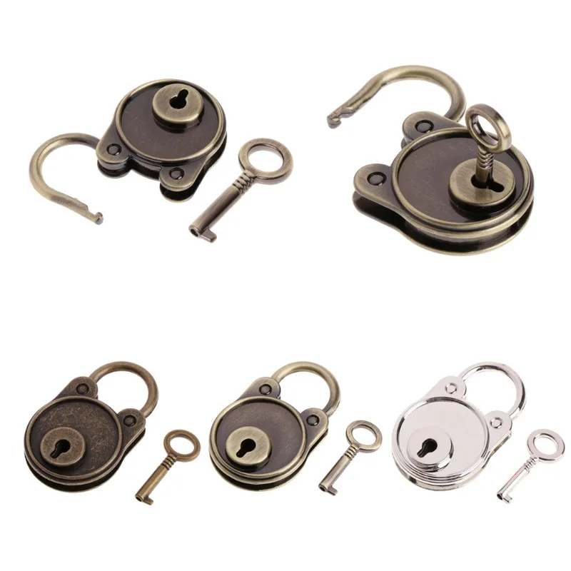

Vintage Bear Antique Padlocks Archaize Key Lock Travel Luggage Suitcase Combination Lock with Key