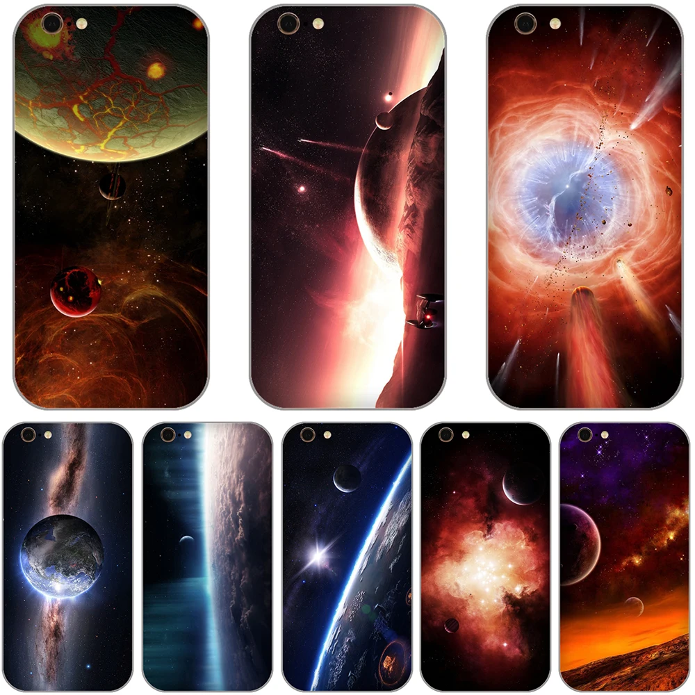 For iPhone Case 5 5C 6S 7 8 Plus X XS Max XR Starlight Fixed Star black hole for Cover Soft TPU 6 |