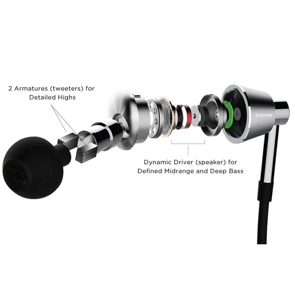  Original 1More Triple Driver In-Ear Earphone with microphone for Xiaomi Mi Redmi Samsung Mp3 Earpho