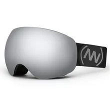 Nandn брендовые лыжные очки двухслойные UV400 Анти-туман большой Лыжная маска очки горнолыжные очки мужские и женские зимние очки для сноубординга