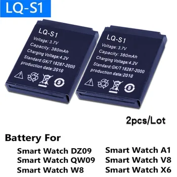 

2PCS LQ-S1 3.7V Rechargeable Li-ion Polymer Battery For Smart Watch HLX-S1 DJ-09 AB-S1 M9 FYM-M9 JJY-S1 DZ09 QW09 W8 A1 V8 X6