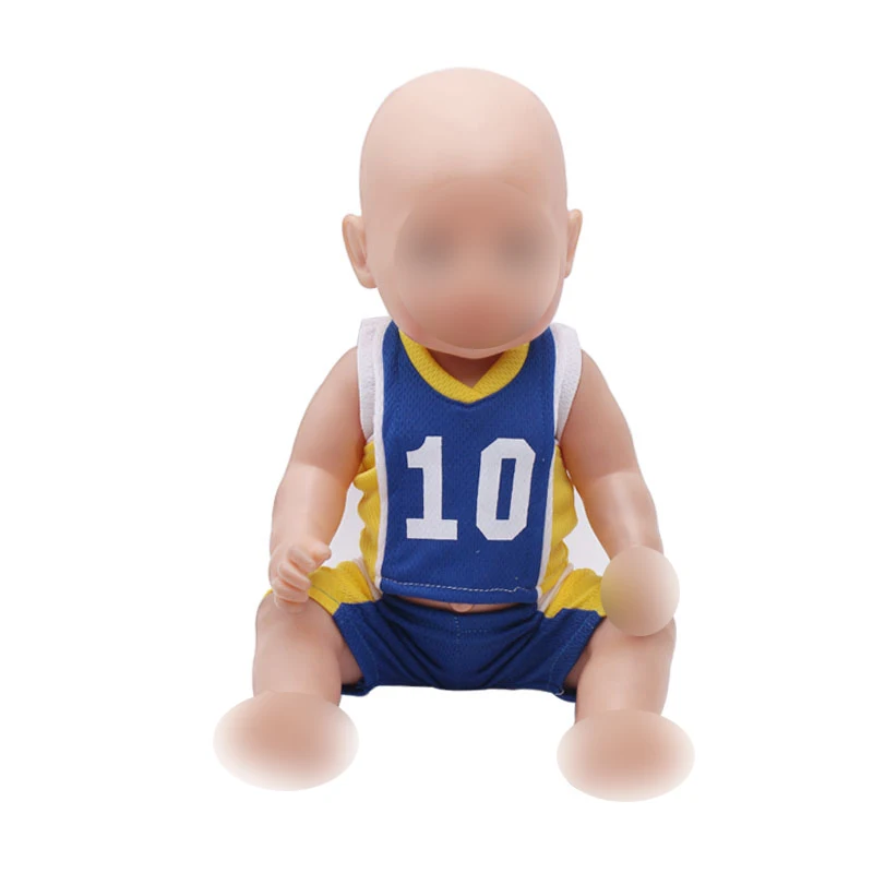 

Doll clothes sport outfit ball suit 10 fit 43 cm baby dolls and 18 inch Girl dolls clothing accessories f264
