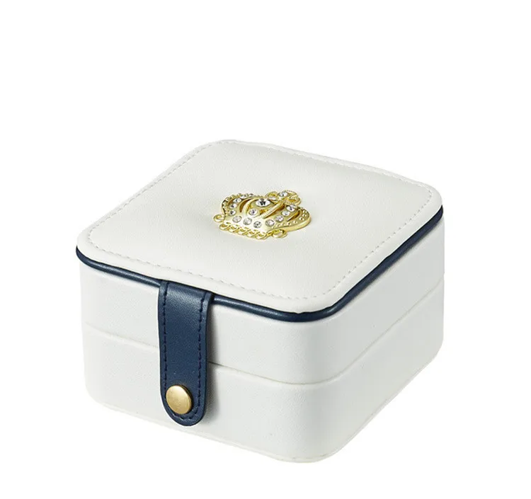 LIYIMENG Сумочка для макияжа, косметичка коробка для хранения ювелирных изделий контейнер для хранения серьги шкатулка для украшений упаковка косметики - Цвет: White