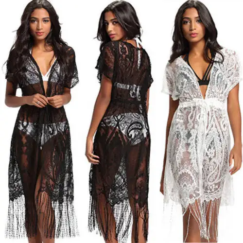 black bathing suit cover up