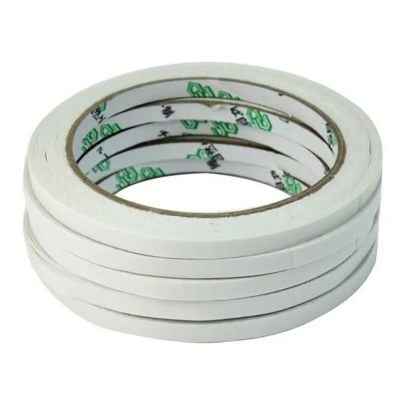 

5 Rollos Cinta Adhesiva Doble Cara Transparente para Escuela Oficina 5mm x 10m Wonderful2.27