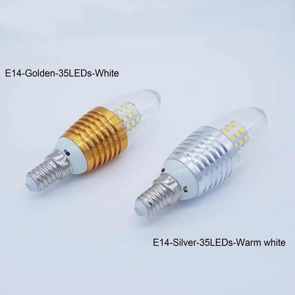 SMD 2835 E14 светодиодный свет свечи 110 V 220 V светодиодный Кукуруза лампа 7 W 9 W 12 W люстра Алюминий Shell лампы 220 V Золотой/серебро 50 шт Бесплатная