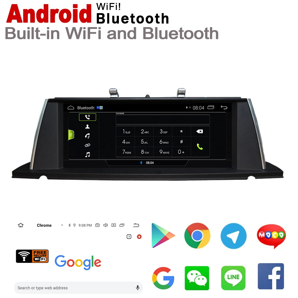 Cheap Android For BMW 5 Series F10 F11 2009~2012 CIC Car HD screen radio GPS player Navigation WiFi Multimedia Player Auto Radio 3