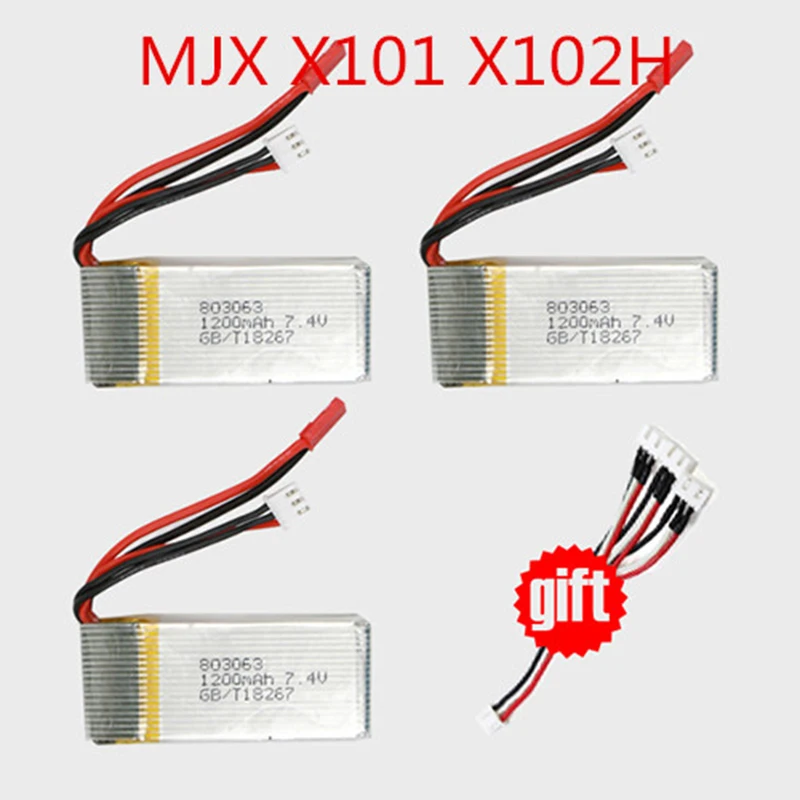 RC-Quadcopter-7-4V-1200mAh-Lipo-Battery-Spare-Part-Accessory-FOR-MJX-X102H-X101-JJRC-X6