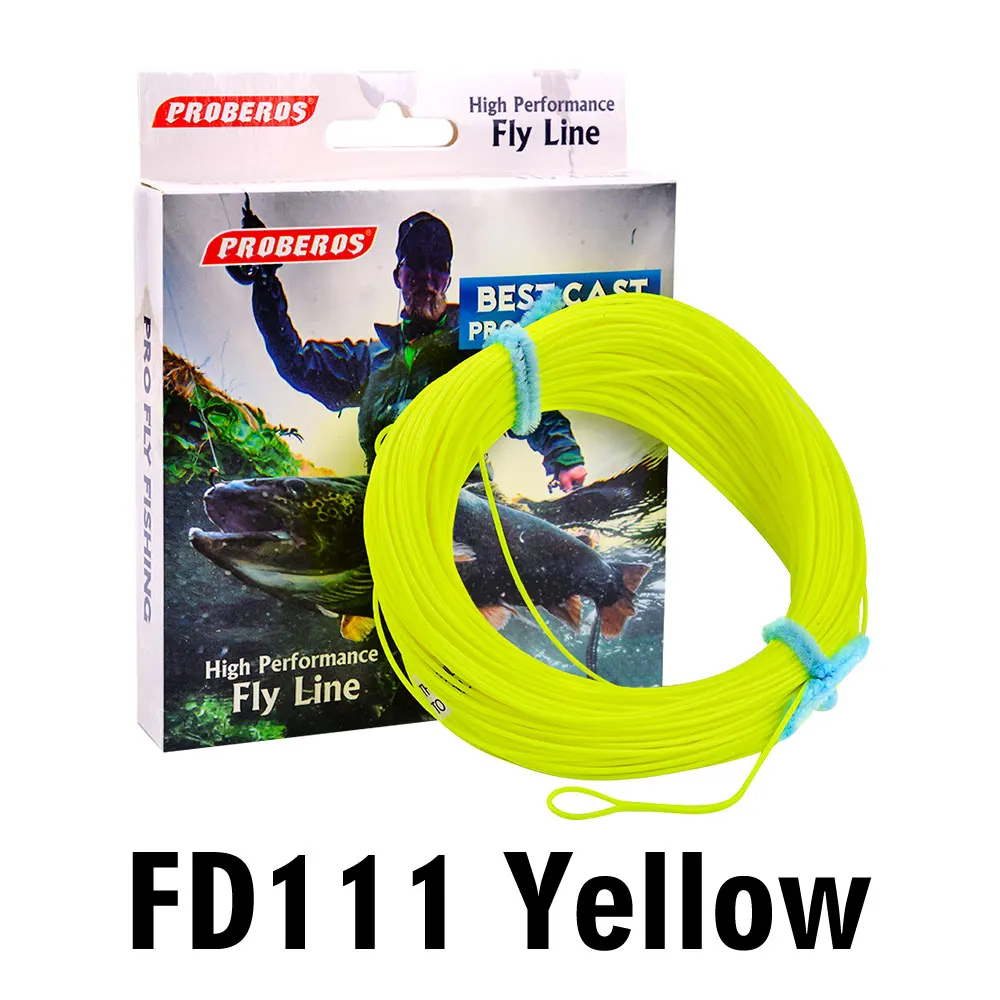 Proberos 100ft Weight Forward Floating Fly Fishing Line Wf-2f/3f