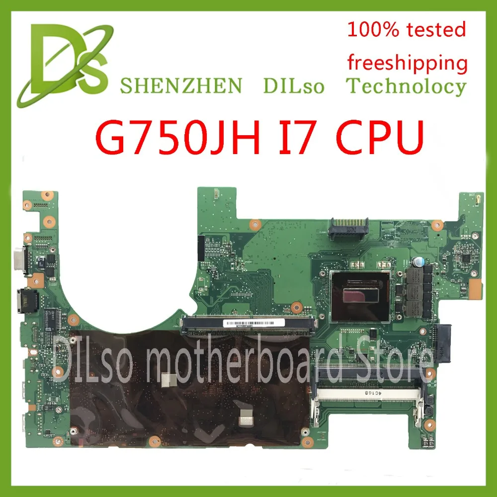 Kefu G750JH motherboar для ASUS G750JW G750JX G750J G750JM G750JS ноутбук материнская плата i7-4700HQ Процессор тест работы 100%