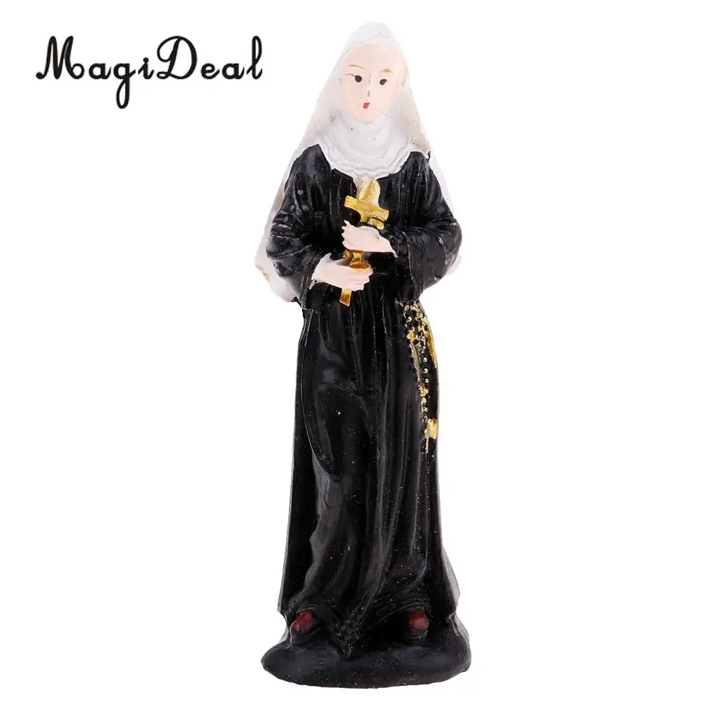 Sand Table Scene Nun Model Figure Women People Layout Landscape Scenery for Diorama Accessory