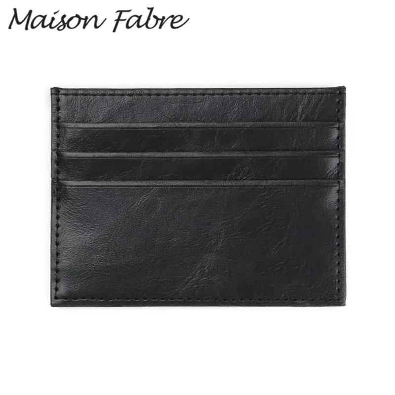 Винтажный Мужской кошелек Maison Fabre 2019 кожаный для карт женский тонкий путешествий
