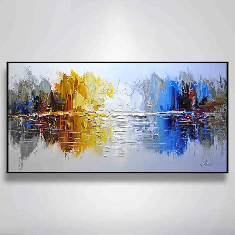 

Canvas oil paintings Hand painted Wall Pictures for living room home decor modern abstract oil painting landscape sailing