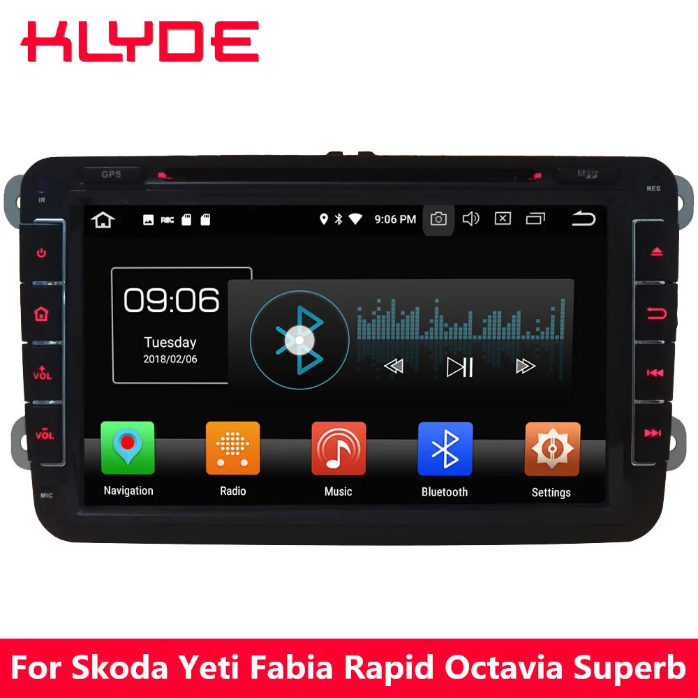 

KLYDE 4G WIFI Octa Core Android 8.0 4GB RAM 32GB ROM Car DVD Player Radio For Volkswagen Amarok/Seat Leon Altea Toledo Alhambra