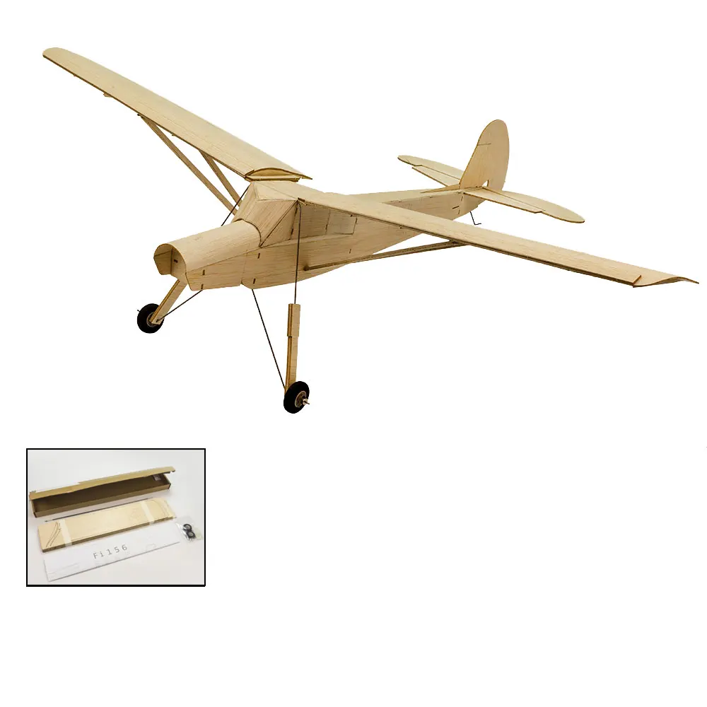 Масштаб RC Balsawood самолет Лазерная резка мини Fieseler Fi 156 Storch 777 мм набор из пробкового дерева DIY строительные деревянные модели - Цвет: R0201