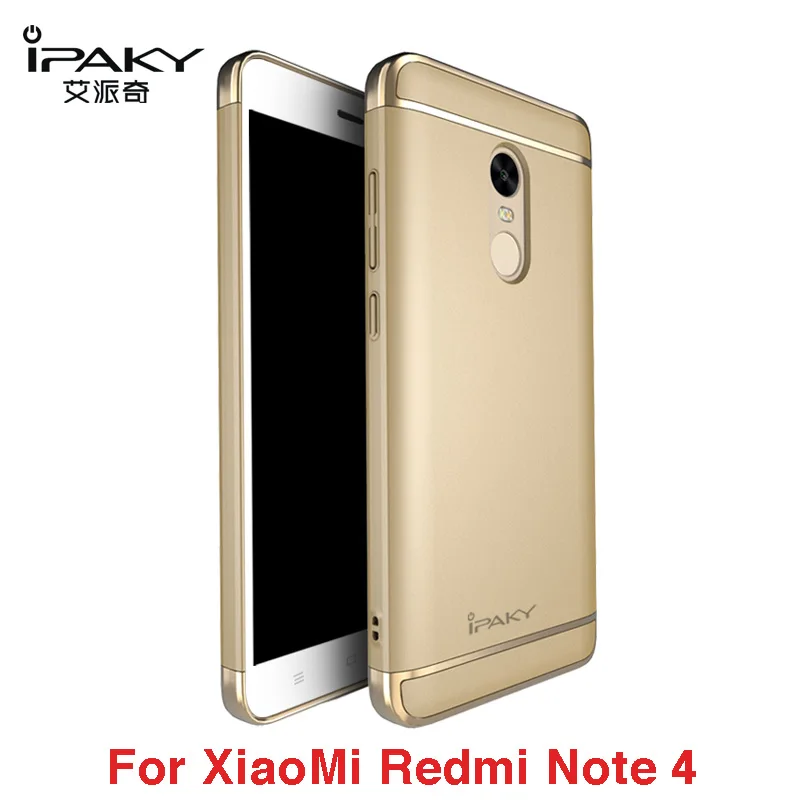 

ipaky Xiaomi RedMi Note 4 Case Luxury 3-IN-1 Plating Shockproof Frosted Shield Hard Back Cover Case for Xiaomi Redmi Note 4 Pro