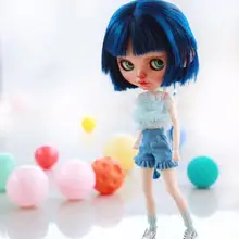 1/6 BJD 30 см игрушки куклы 19 шарниров высшего качества BJD шаровые шарниры синие короткие волосы классная девушка макияж кукла blyth
