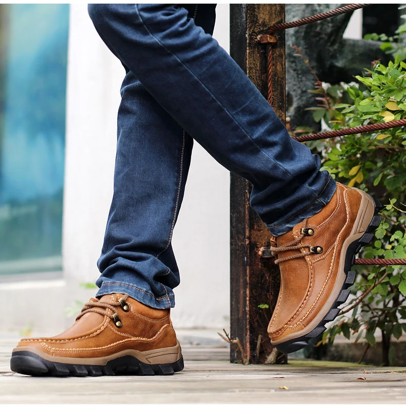 Mvvt обувь из натуральной кожи мужские зимние ботинки наивысшего качества Мужская Уличная обувь для всех сезонов мужские ботильоны обувь из нубука