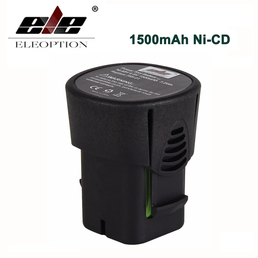 ELEOPTION 4.8V 1500mah NI CD High Capacity Replacement Battery Pack for